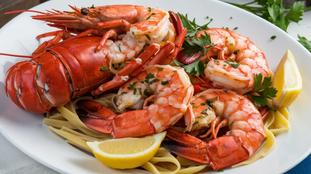 Garlic Butter Shrimp Scampi Lobster – A Decadent, Flavor-Packed Seafood Dish!