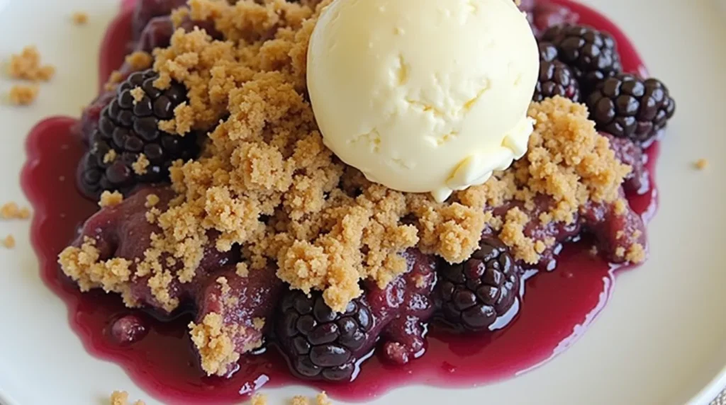 Incredible Blackberry Crumble – A Sweet & Buttery Delight! 💕