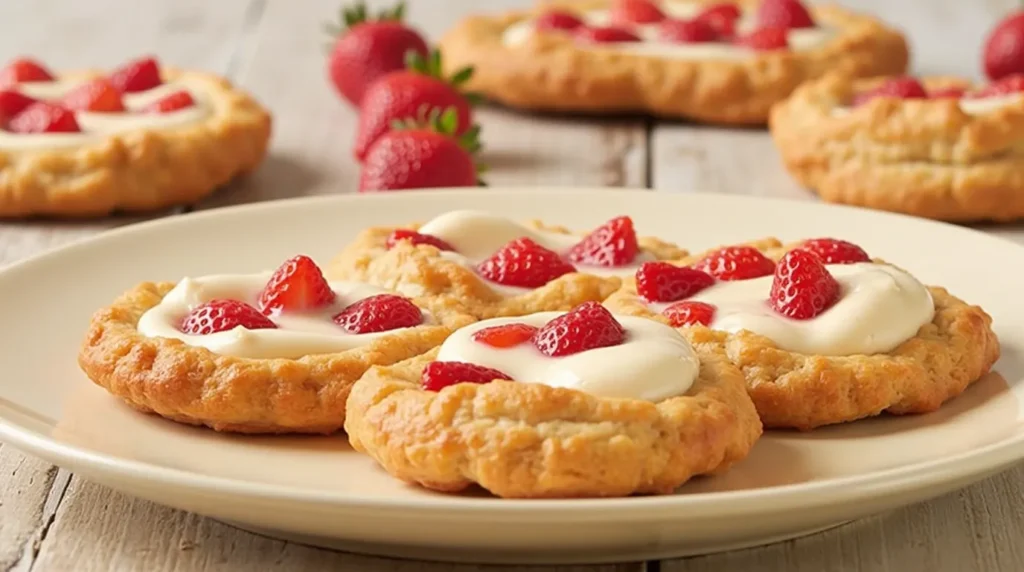 Strawberry Cheesecake Stuffed Pastries – A Sweet & Creamy Delight!