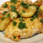 Crockpot Garlic Parmesan Chicken and Potatoes
