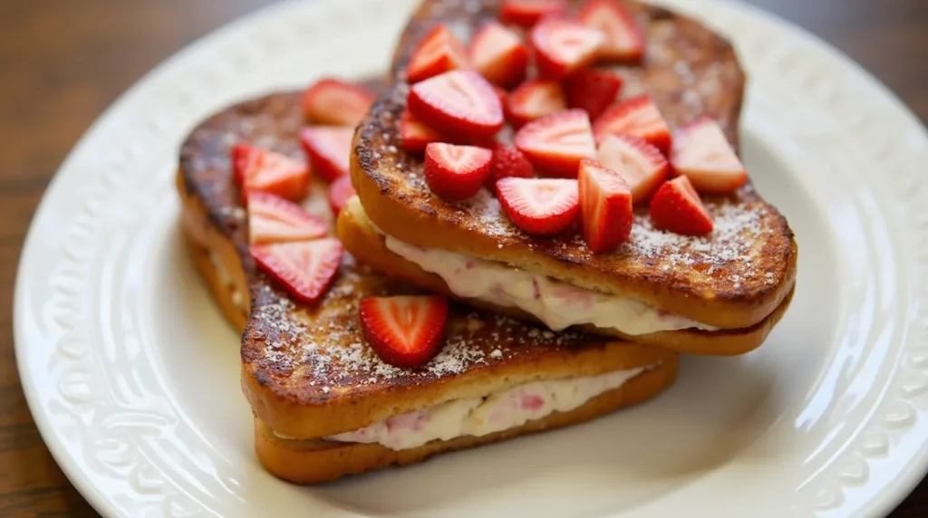 Strawberry Cheesecake Stuffed French Toast