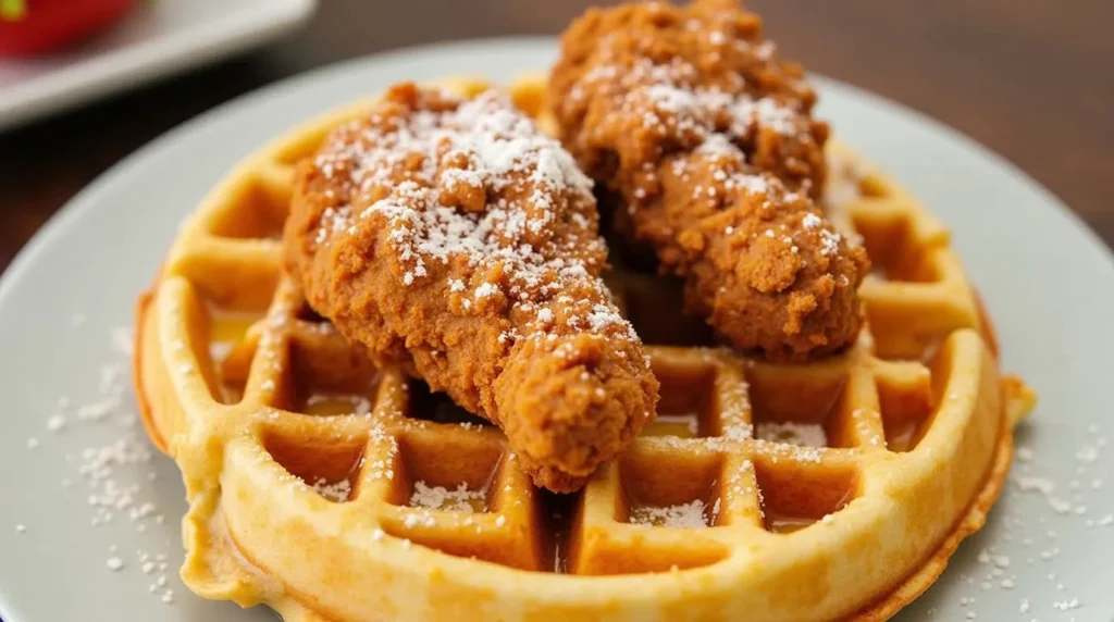 Southern Fried Chicken and Waffles – A Classic Sweet & Savory Delight!