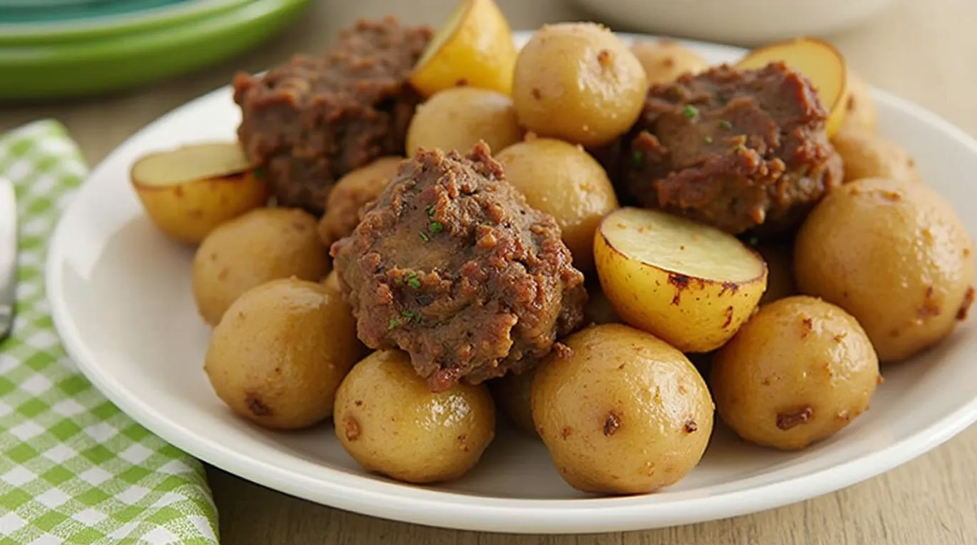 Slow Cooker Garlic Butter Beef Bites & Potatoes: A Flavorful, One-Pot Meal