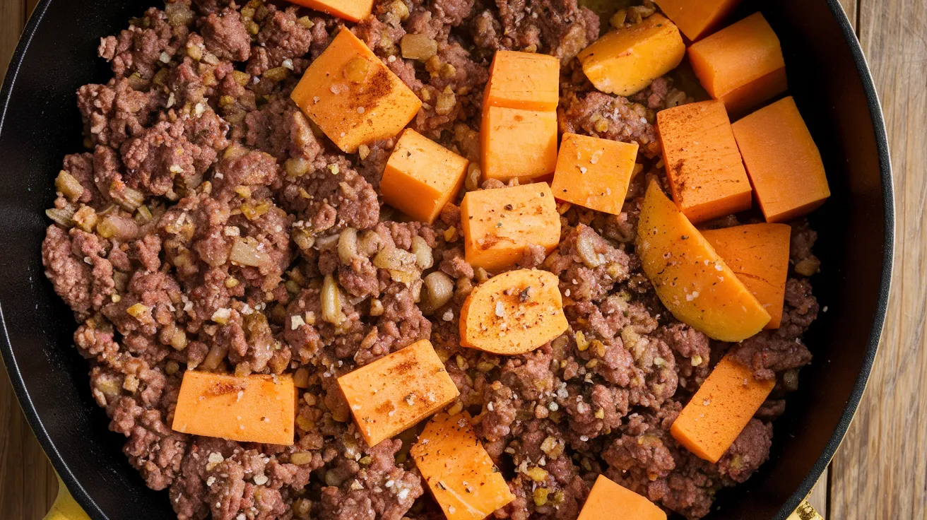 Sweet Potato and Ground Beef Skillet: A Hearty, One-Pan Meal