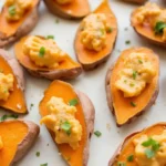 Easy Sweet Potato Appetizer: Sweet Potato Bites with Goat Cheese and Honey