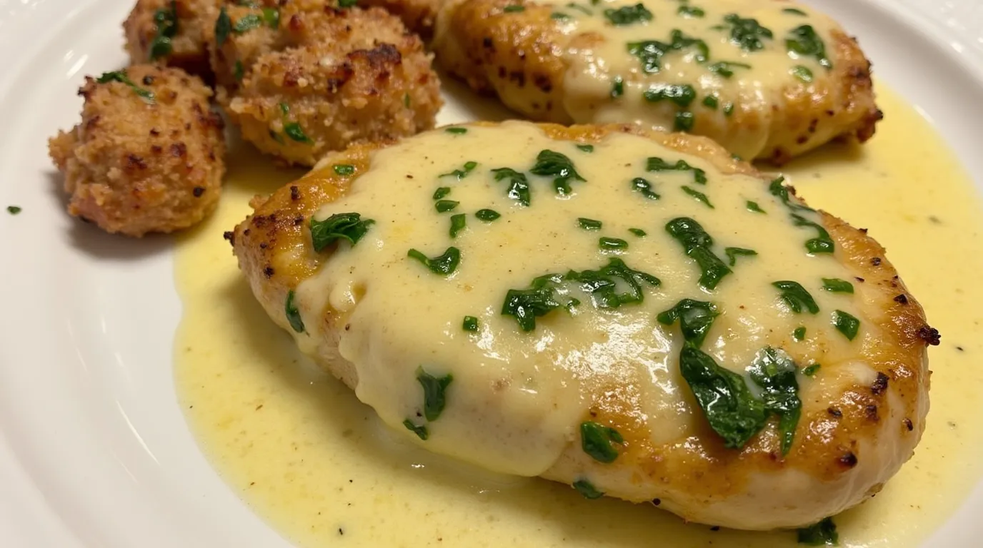 Chicken with Parmesan Garlic Sauce: A Creamy and Flavorful Dinner Recipe