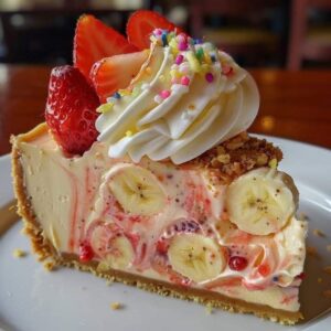 Banana Strawberry Cheesecake