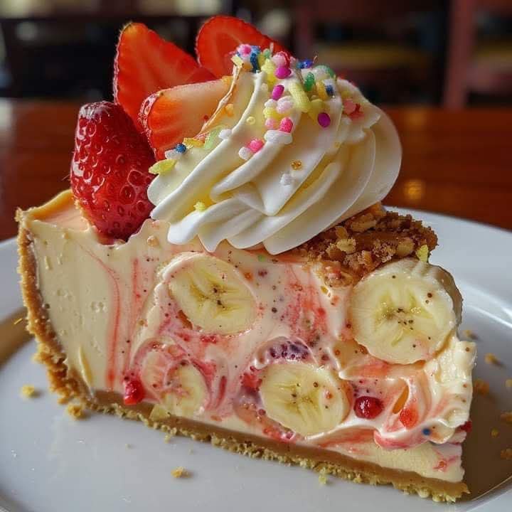 Banana Strawberry Cheesecake