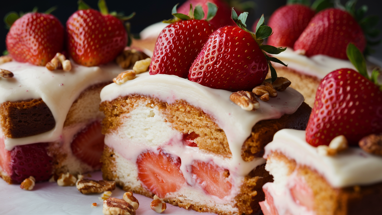 Strawberry Italian Cream Pound Cake