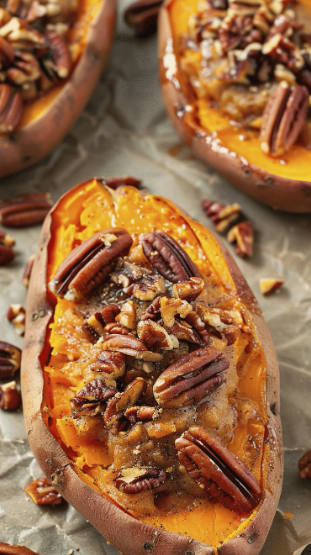 Twice Baked Sweet Potatoes